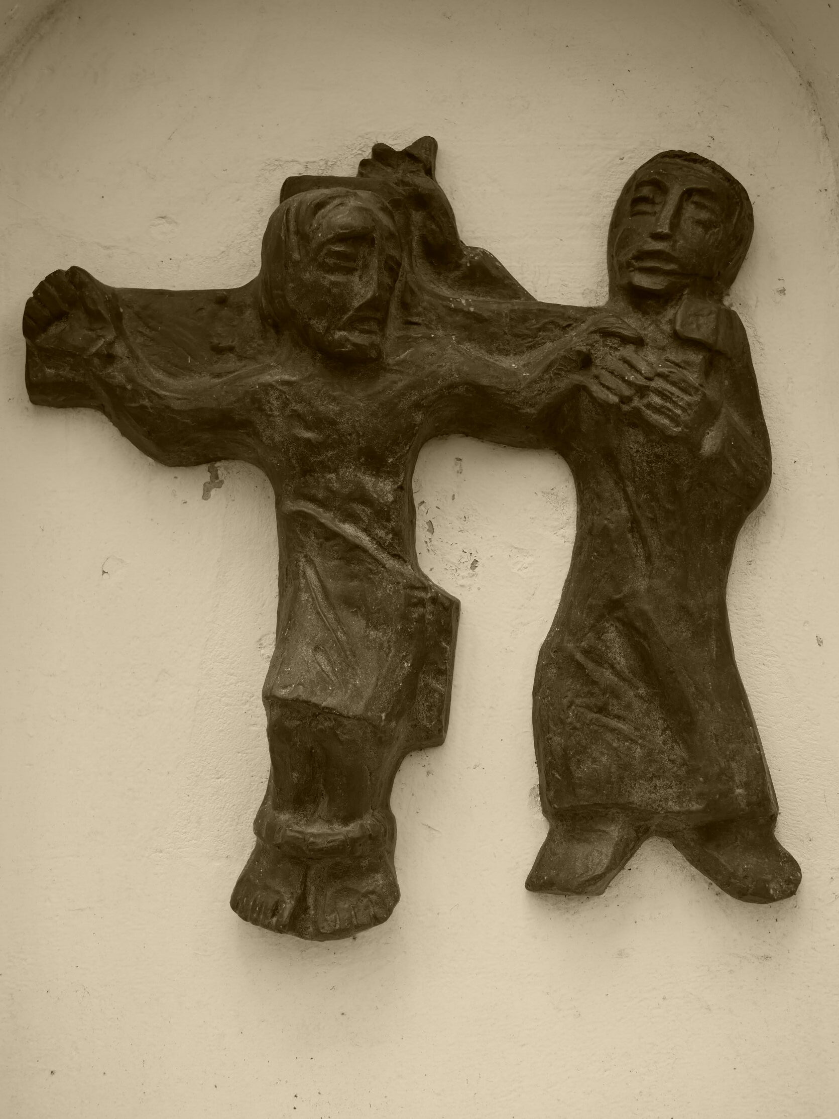 11. Station - Jesus wird ans Kreuz geschlagen